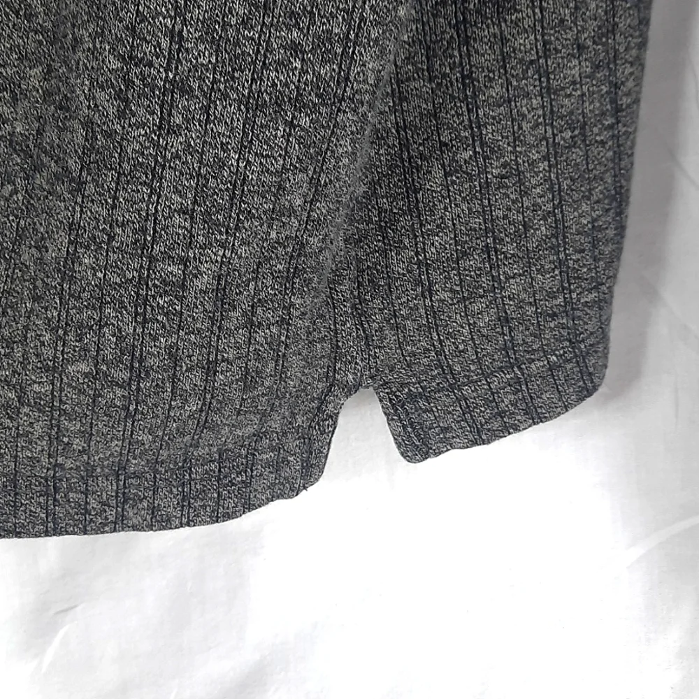 Pierre Cardin Mens Sweater Polo Shirt Medium Gray Long Sleeve